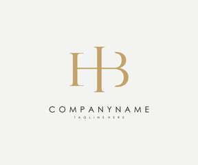 HB luxury vector logo