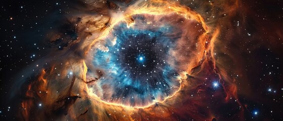 Sharp detailed photograph of the Helix Nebula