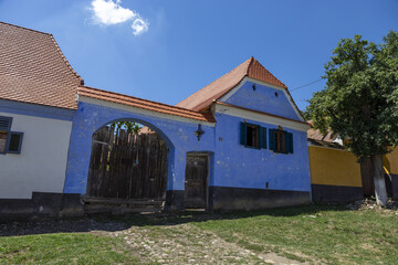 Blaues Haus irgendwo in Siebenbürgen