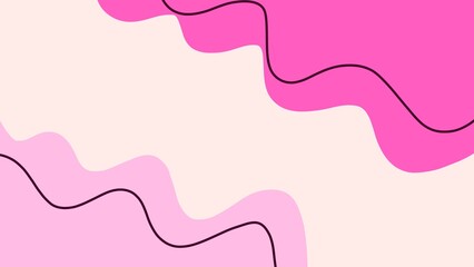 Abstract background with organic shapes and hand drawn lines in pastel colors
