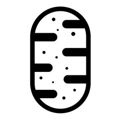 Mitochondria icon, mitochondrium, genome, health