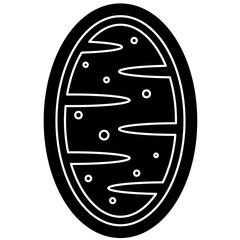 Mitochondria icon, mitochondrium, genome, health