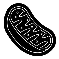 Mitochondria icon, mitochondrium, genome, health