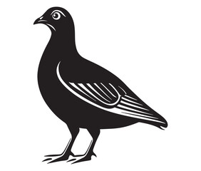 Illustration of a bird, Vector birds, Silhouette of a bird