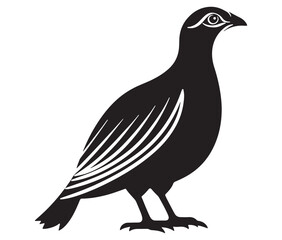 Illustration of a bird, Vector birds, Silhouette of a bird