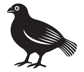 Illustration of a bird, Vector birds, Silhouette of a bird