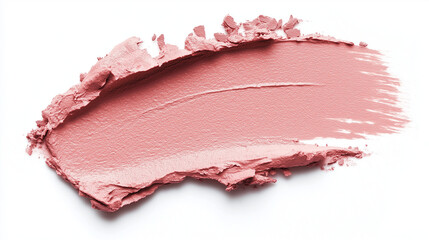 a single, elegant swatch of baby pink lipstick on white background, with soft color gradients and subtle sheen to highlight the texture and glossiness of lip makeup