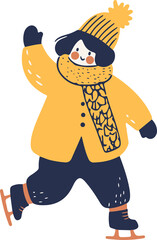 People in Winter Suits