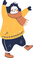 People in Winter Suits