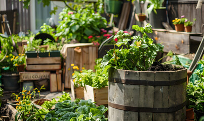 recycle and reuse products concept to keep the world green.