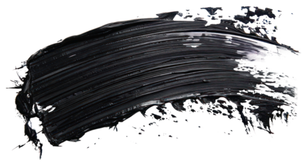 PNG Abstract black paint stroke