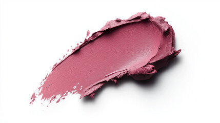 a single, elegant swatch of cool pink lipstick on white background, with soft color gradients and subtle sheen to highlight the texture and glossiness of lip makeup