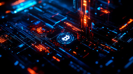 Obraz premium Digital coupon or discount code being applied in a cryptocurrency trading app.
