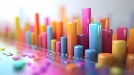 3D Soft Abstract Background with Floating Marketing & Finance Icons � Holographic Megaphones & Dollar Signs for Business Advertising