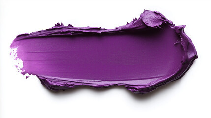 a single, elegant swatch of deep violet lipstick on white background, with soft color gradients and subtle sheen to highlight the texture and glossiness of lip makeup
