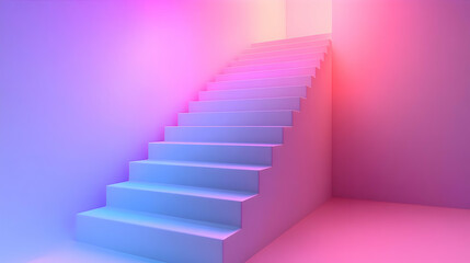 3D Glowing Menorah Silhouette with Hanukkah Candles on Plain White Background for Minimalist Holiday Promotions - Elegant Design with Copy Space