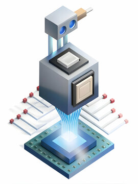 Stunning Macro Shot of Quantum Supercomputer for Vote Auditing: Real-Time Election Verification with Quantum Circuits Illustrating Unprecedented Speed and Accuracy