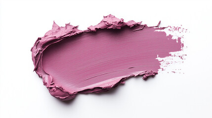a single, elegant swatch of mauve pink lipstick on white background, with soft color gradients and subtle sheen to highlight the texture and glossiness of lip makeup