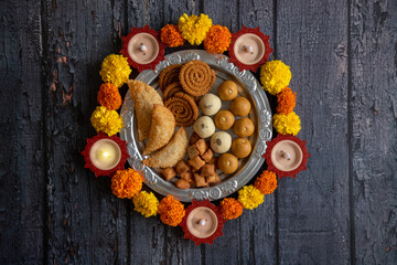 Diwali snacks/Diwali faral/Festival food items/Festival snacks from Maharashtra, India