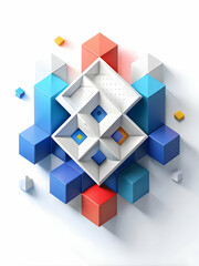 Obraz premium 2025 Calendar Design with 3D Bokeh Lights Background: Festive Soft Blurred Colorful Lights for a Warm Inviting Atmosphere