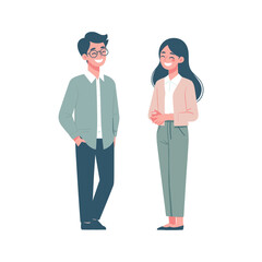 Obraz premium two people talking