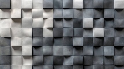 A repeating pattern of squares within squares in various shades of gray, creating a subtle, modern 3D effect.