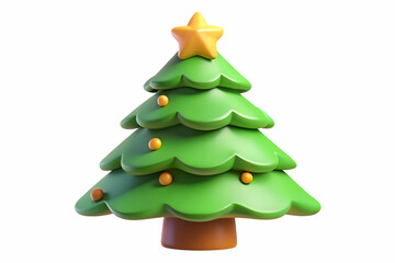 Obraz premium Seamless Flat Santa's Green Christmas Tree Background - Colorful Cartoon Design with Sustainable Materials & Zero Waste Elements for Text
