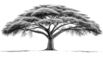 Fototapeta premium Abstract Tree with Glitch Effect