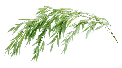 Fototapeta premium Green Leaves Abstract Digital Glitch Art Background