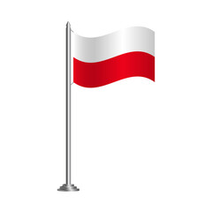 Flag of Poland illustration