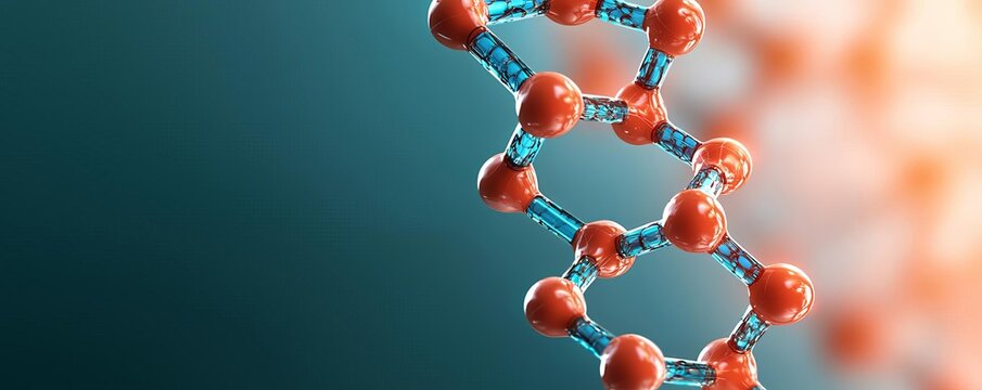 Optimized enzyme structure displayed in bright, clear detail, dynamic chains moving within a softly glowing background, emphasizing scientific innovation in enzyme design