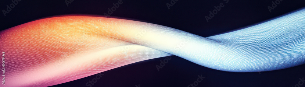 Poster an elegant swirl of vibrant colors blending seamlessly, creating a dynamic and abstract visualizatio