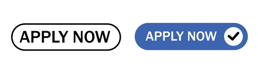 Apply now icon in flat design. vector illustration EPS10