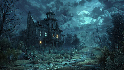 Obraz premium halloween scene