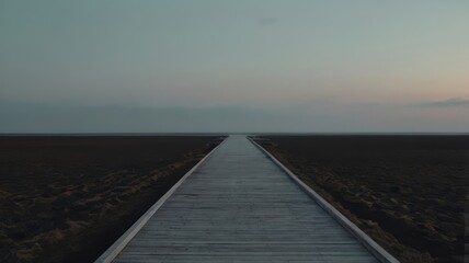 Obraz premium Minimalism, Simplicity, Cubism, Art Nouveau, Landscapes, Horizon, Desert, Sunset, Concrete, Brick, Cement, Sand
