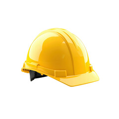 Yellow Hard Hat Safety Helmet Isolated on White Background
