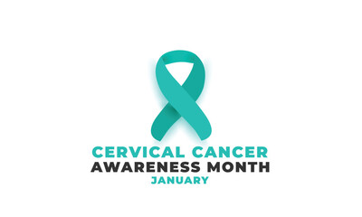 Cervical Cancer awareness month. background, banner, card, poster, template. Vector illustration.