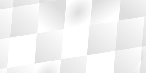abstract gray and white background square shapes in transparent design,  geometric shape from gray rhombus. Abstract background with gradient colors stripe. Simple white abstract banner background.