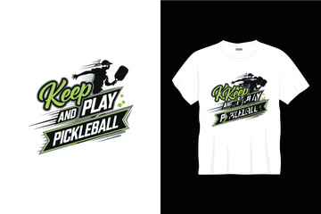 Pickleball tshirt design template Pickleball sports tshirt design
