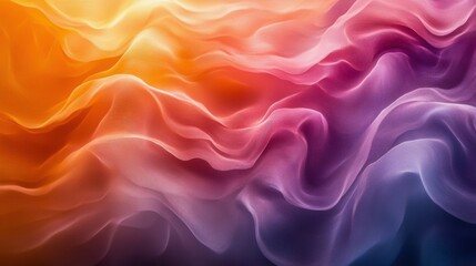 Fototapeta premium Vibrant colorful abstract waves blending pink, purple, and orange hues