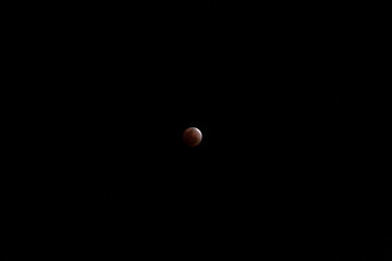 The moon on the day of the lunar eclipse