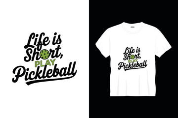 Pickleball tshirt design template Pickleball sports tshirt design