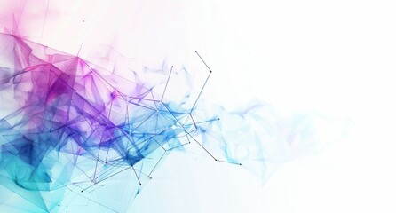 Obraz premium Abstract digital background with colorful flowing shapes in shades of pink, blue, and white Soft gradients create a modern effect