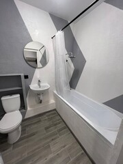modern bathroom interior with toilet