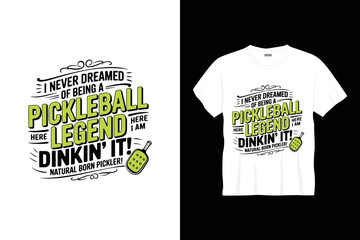 Pickleball tshirt design template Pickleball sports tshirt design