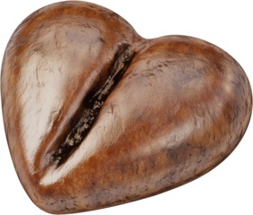 heart shaped coffee bean, a coffee bean in the shape of a heart