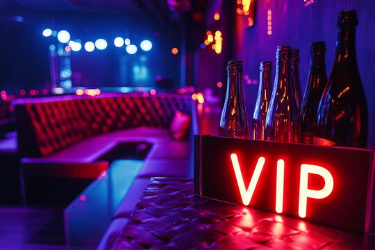 Exclusive nightclub with a VIP section and bottle service