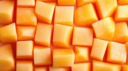  A pattern of peach cubes