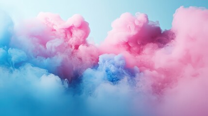 Fototapeta premium Abstract Watercolor Explosion - Vibrant Pastel Background with Cinematic Raking Light and Depth in Three-Point Perspective