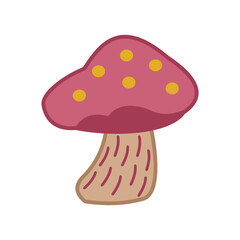 mushroom isolated icon design, Illustration eps10 graphic. big and fresh mushroom illustration element design. Fungi family